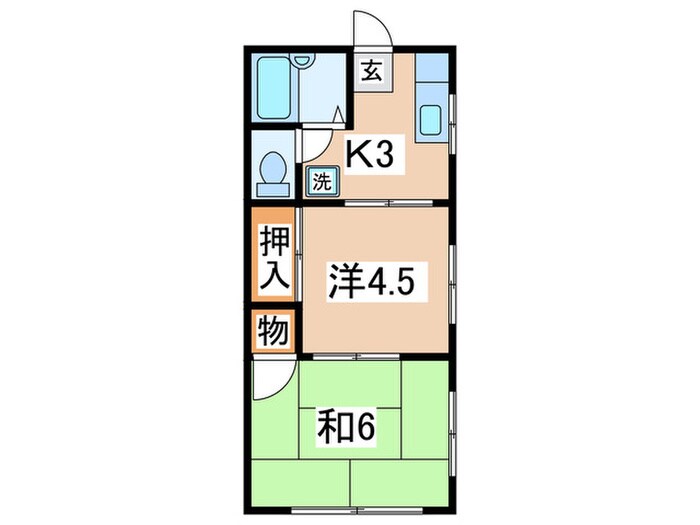 ハイツぐる－び－の物件間取画像