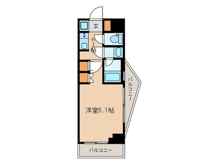 市谷仲之町ﾋﾞｭｰｱﾊﾟｰﾄﾒﾝﾄの物件間取画像