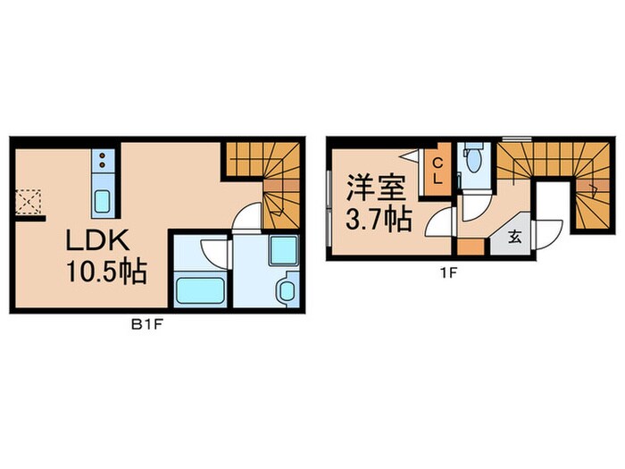 HJ　PLACE　TAKADANOBABAの物件間取画像