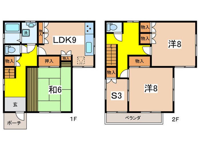 四季美台戸建の物件間取画像