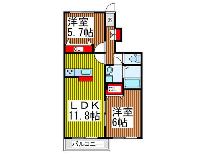 K-Famiriaの物件間取画像