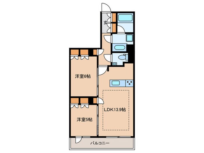 343レジデンス市ヶ谷の物件間取画像