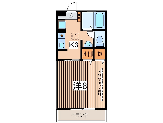 ＨＧ　ＣＯＵＲＴ３の物件間取画像