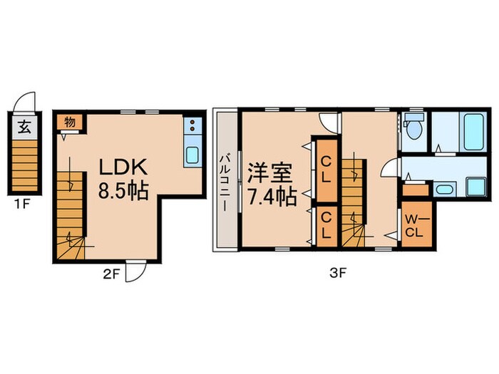 マーレ鷺ノ宮の物件間取画像