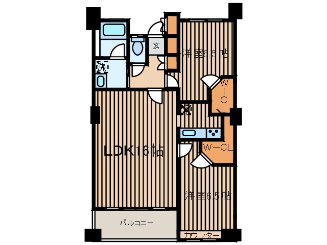 ドゥーエ芦花公園の物件間取画像