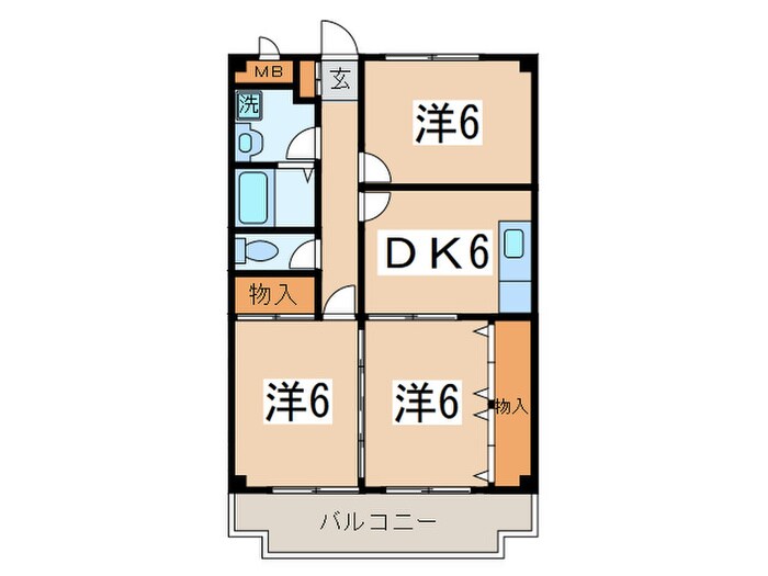 相模ガーデンコートの物件間取画像