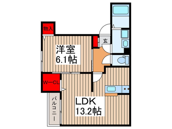 フェリーチェの物件間取画像