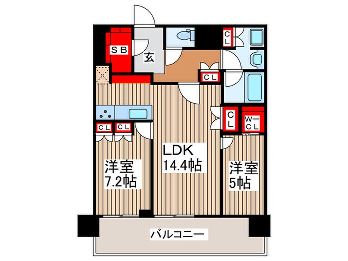 ﾊﾟｰｸｼﾃｨ柏の葉ｷｬﾝﾊﾟｽ ｻﾞ･ｹﾞｰﾄﾀﾜｰの物件間取画像