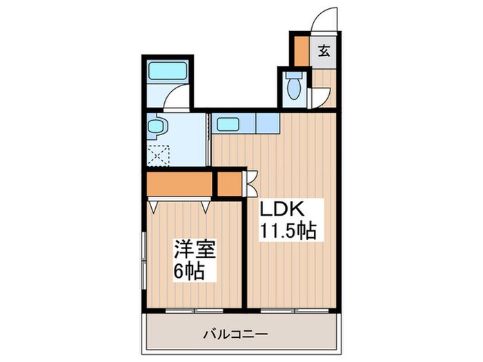 ウエストタウンビルの物件間取画像