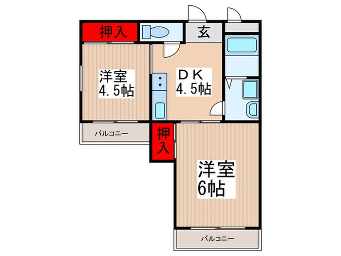 モンシャト－高円寺の物件間取画像