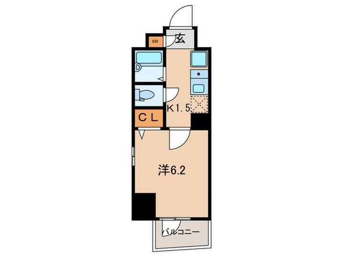 ﾘｸﾚｲｼｱ西麻布Ⅰ番館（401）の物件間取画像