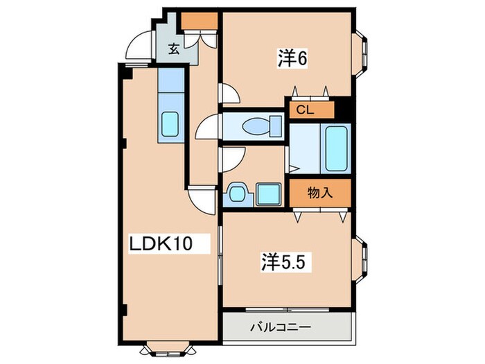 エスポワ－ル宮崎台の物件間取画像