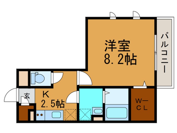 ロワゾ　ブルーの物件間取画像