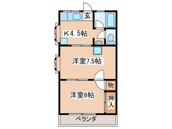 ラ・フォ－レ玉川学園の物件間取画像