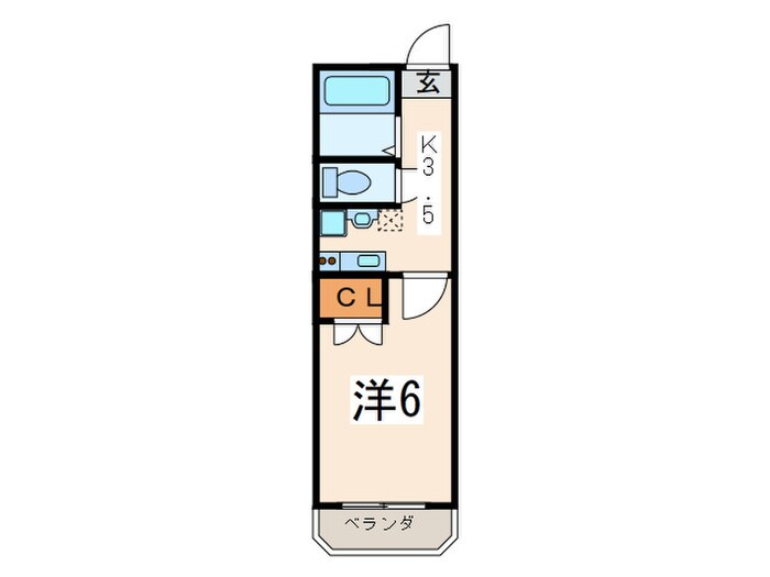 ガ－デン山マンションの物件間取画像