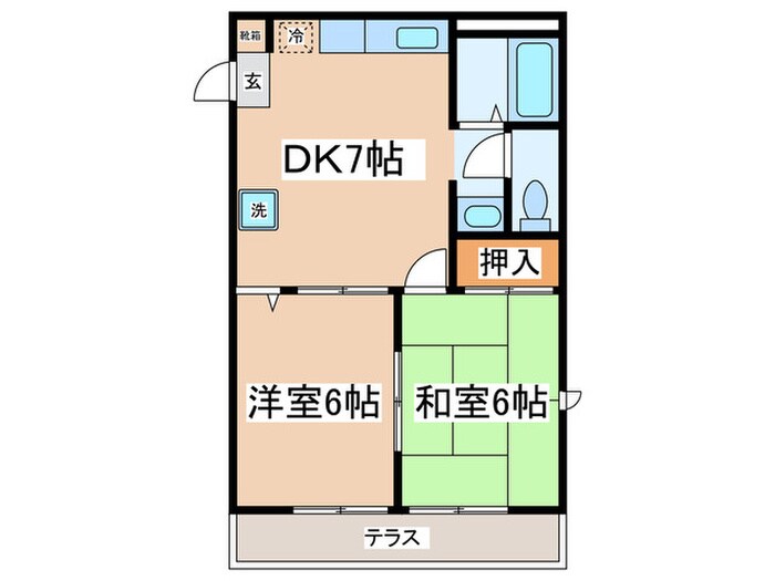 フィルコート１・２の物件間取画像