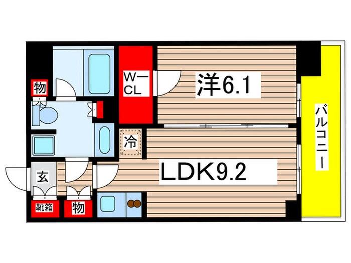 パ－クアクシス東陽町の物件間取画像