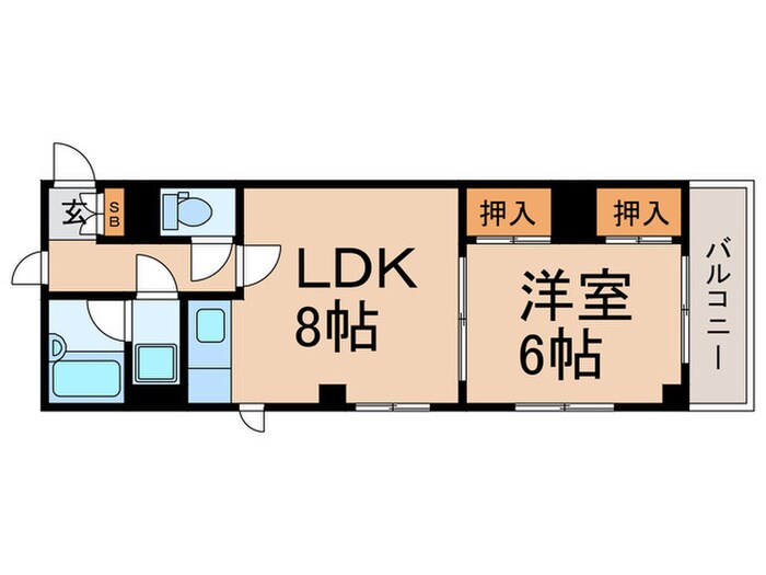 サンノームツチヤの物件間取画像