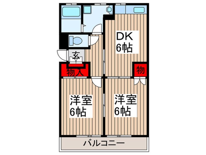 第３新井コ－ポの物件間取画像