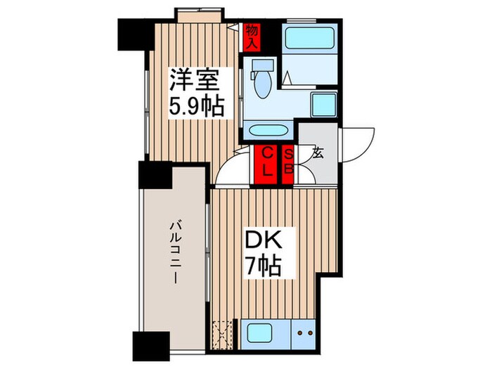 リバーレ月島の物件間取画像