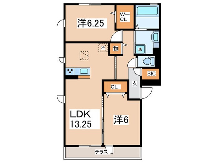 グランメールⅠ番館の物件間取画像