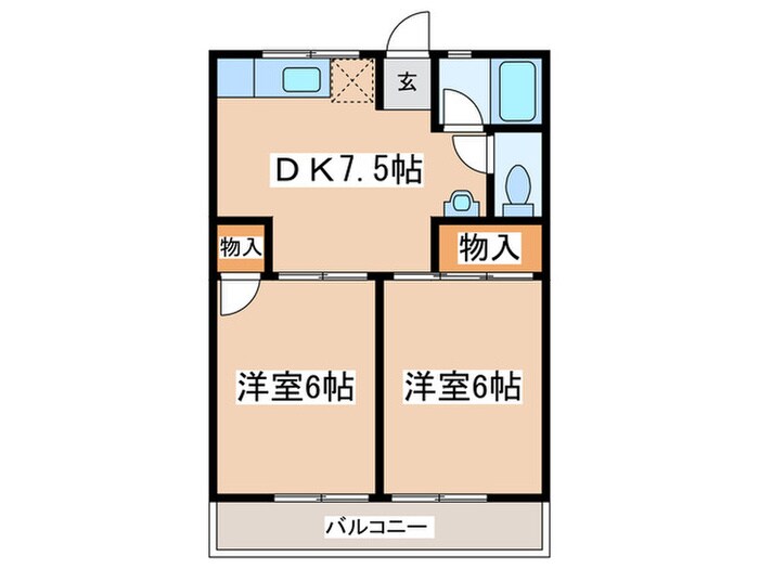 コーポ青葉の物件間取画像