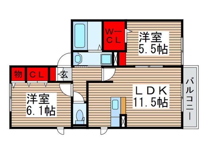 ハウス四季の物件間取画像