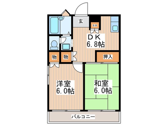 ロイヤル楓の物件間取画像