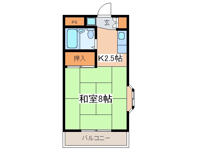 サンライズ橋本の物件間取画像