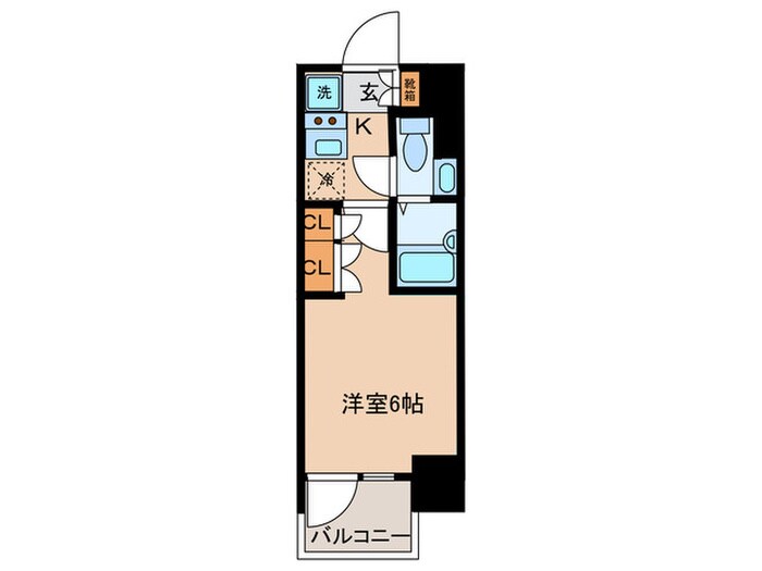 ｸﾚｳﾞｨｱﾘｸﾞｾﾞ北品川Ⅱｽﾃｰｼｮﾝｺｰﾄの物件間取画像