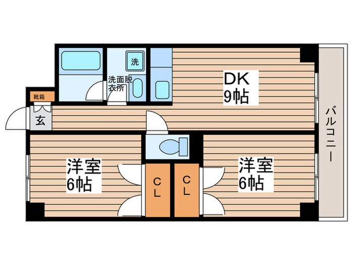フレアつつじヶ丘の物件間取画像