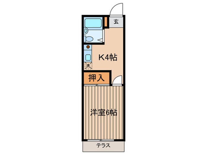 フロイデンハイツの物件間取画像
