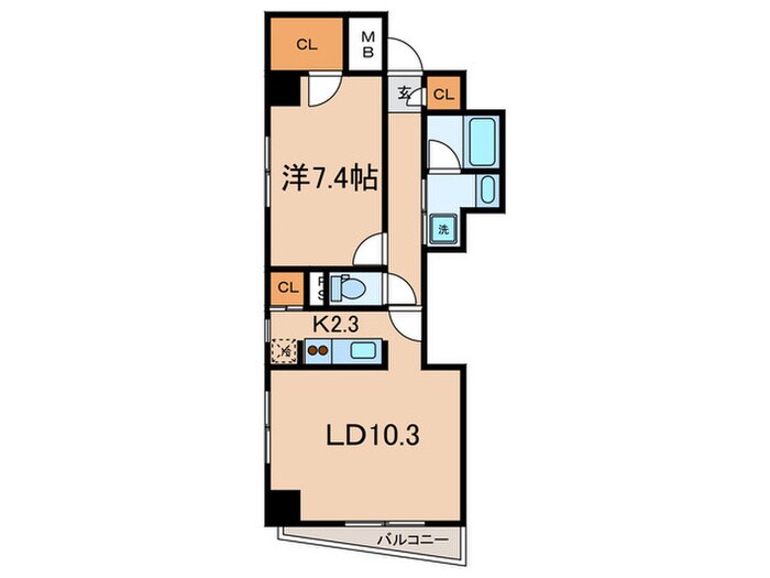 CAVANA八丁堀の物件間取画像