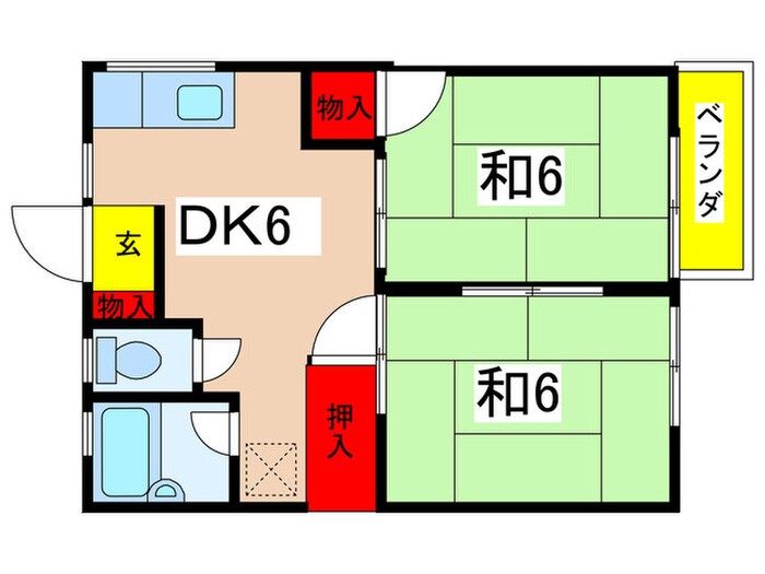 ハイムスズキの物件間取画像