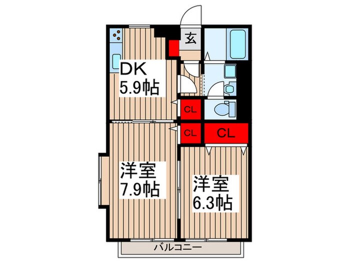 コンフォートフォレストの物件間取画像