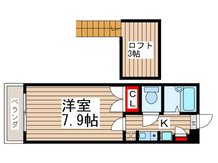 トキコーポＢ棟の物件間取画像