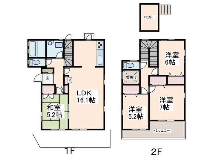 藤が丘１１号棟の物件間取画像