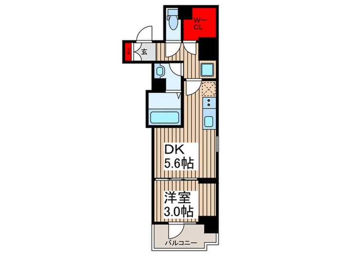クレストコート門前仲町の物件間取画像