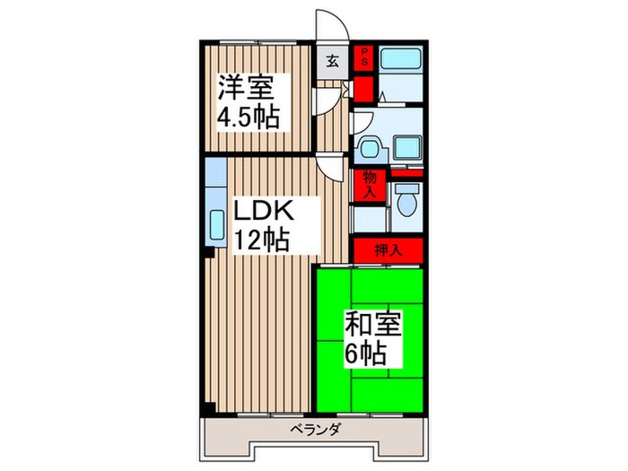 メゾン・ド・ヨシミの物件間取画像