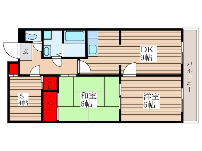 シュロス中之庭の物件間取画像