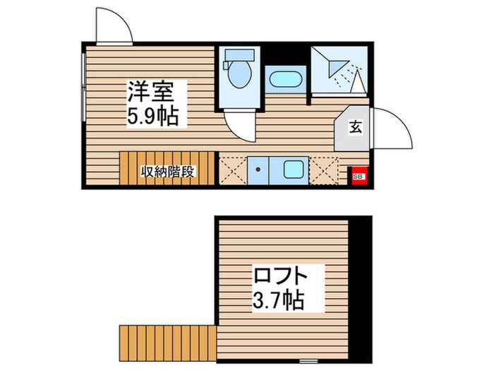 ハーモニーテラス平井Ⅷの物件間取画像