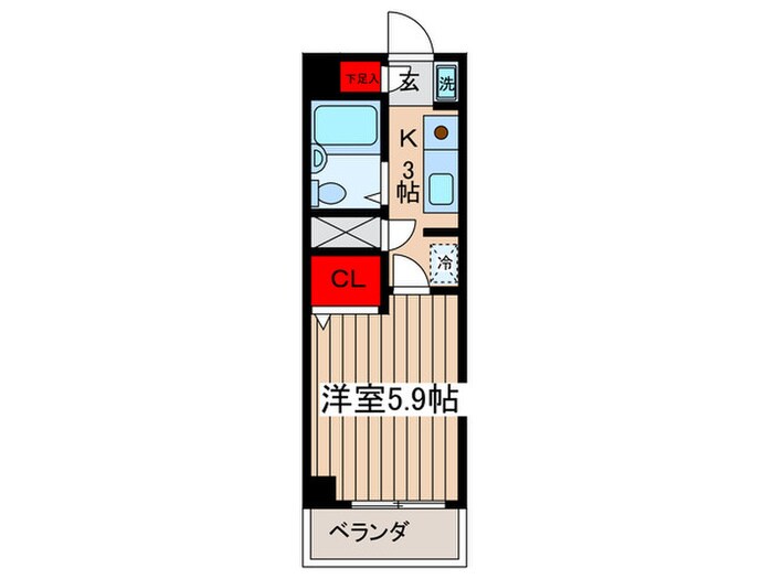 Ｊ－フラッツ錦糸町の物件間取画像