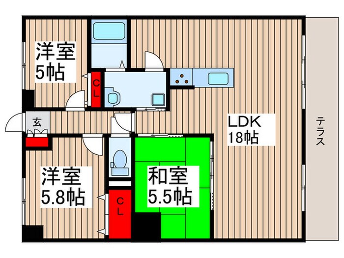 アドバンス東習志野の物件間取画像