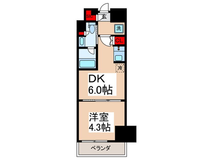 ミリアレジデンス浅草橋Ⅱの物件間取画像