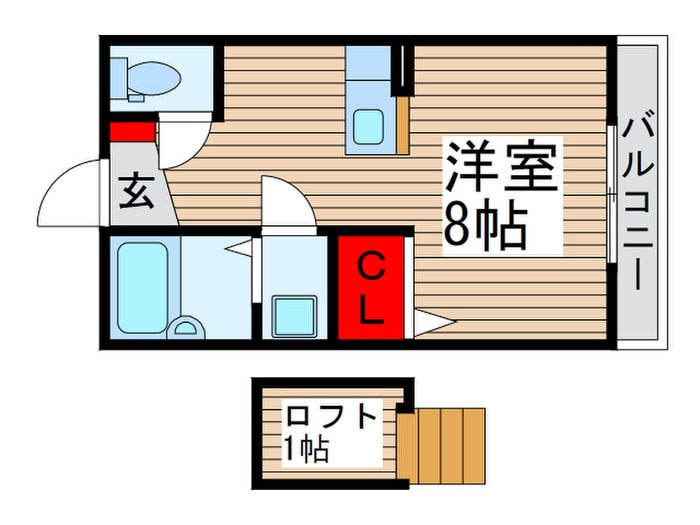 ミルクリ－ク柏の葉の物件間取画像