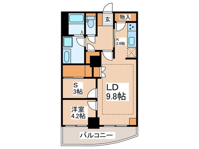 河田町ガーデン２の物件間取画像