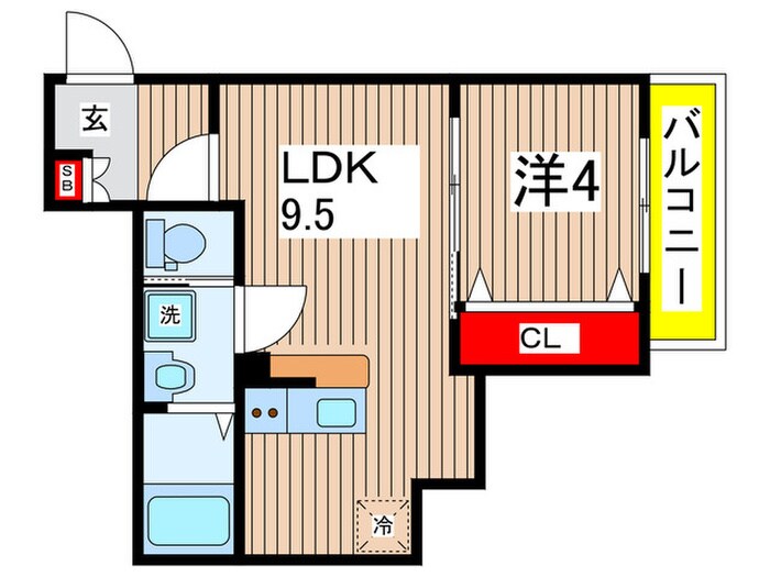 仮)作草部町B棟共同住宅新築工事の物件間取画像