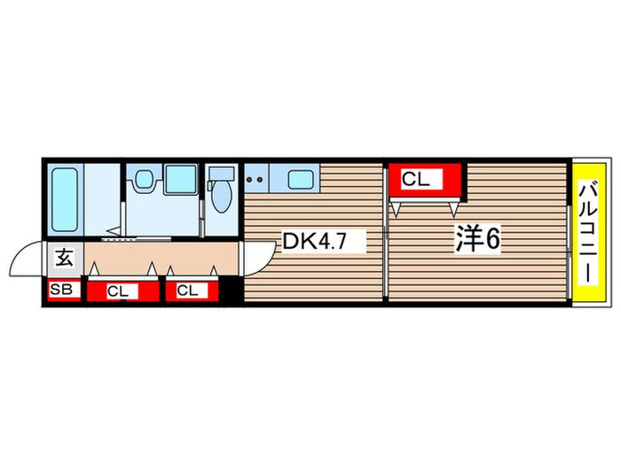 仮)作草部町B棟共同住宅新築工事の物件間取画像