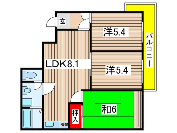 T`s garden小岩の物件間取画像