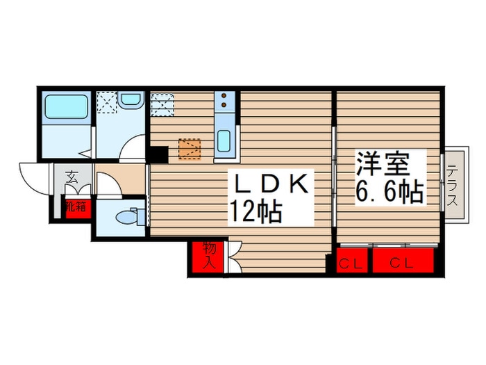 エルカーサHDKの物件間取画像